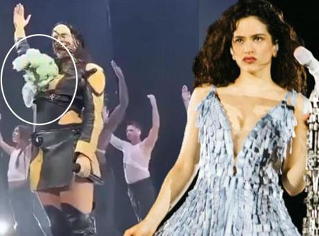 Rosalía’nın konserinde şok anlar! Yüzüne çiçek fırlatıldı, sahneyi terk etti